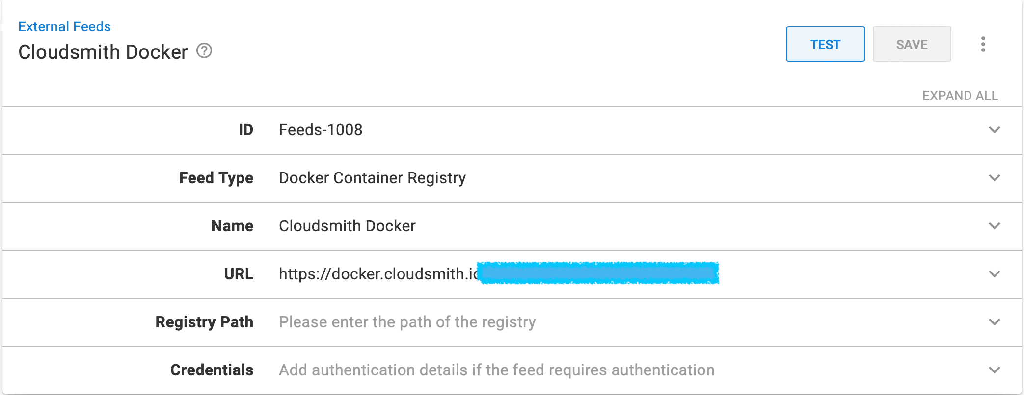 An Octopus Docker Container Registry feed configured against Cloudsmith