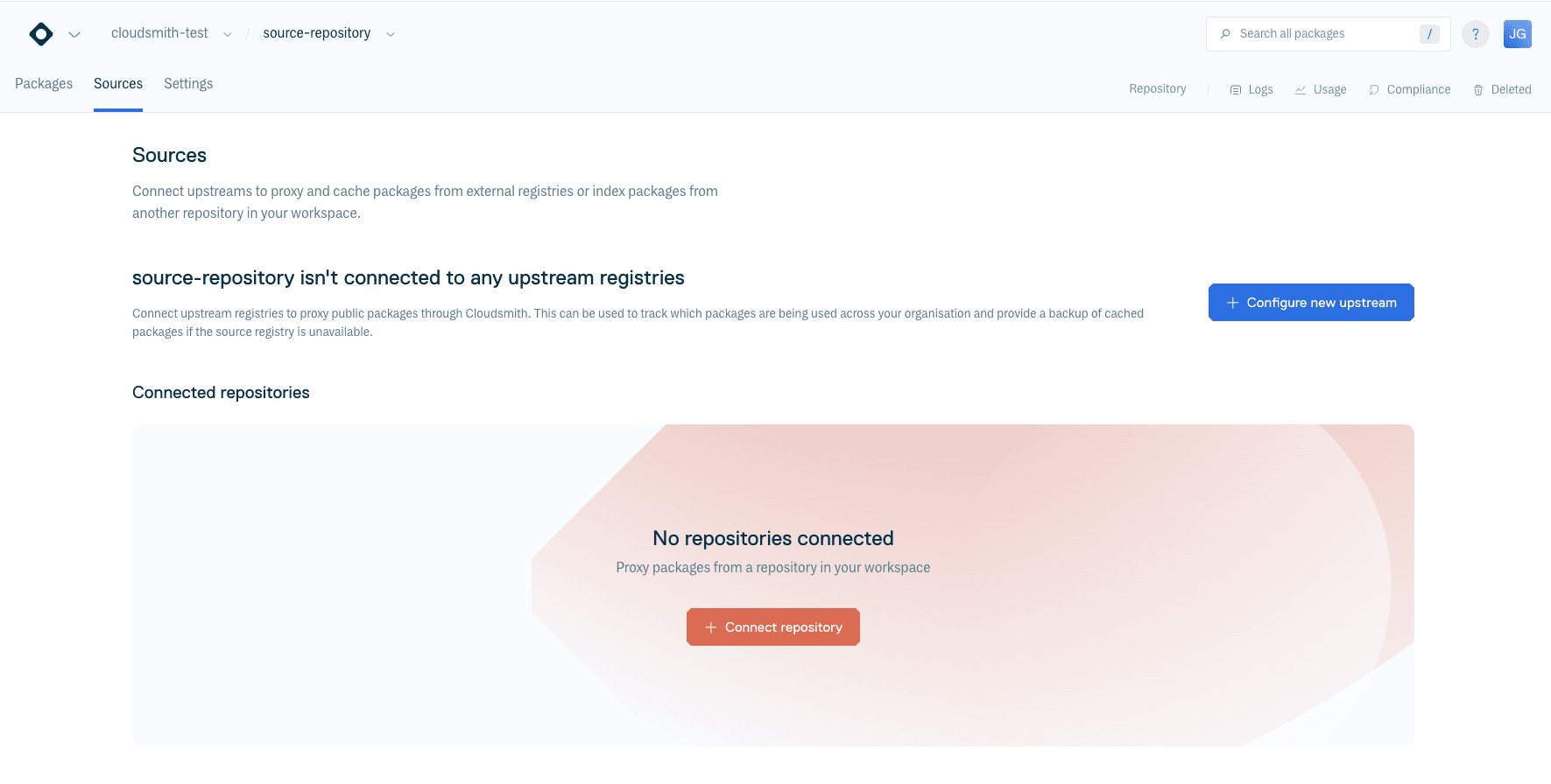 Connected Repositories Configuration