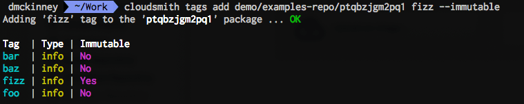 Add immutable tag(s)