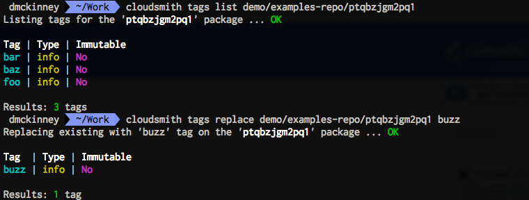 Replace tags