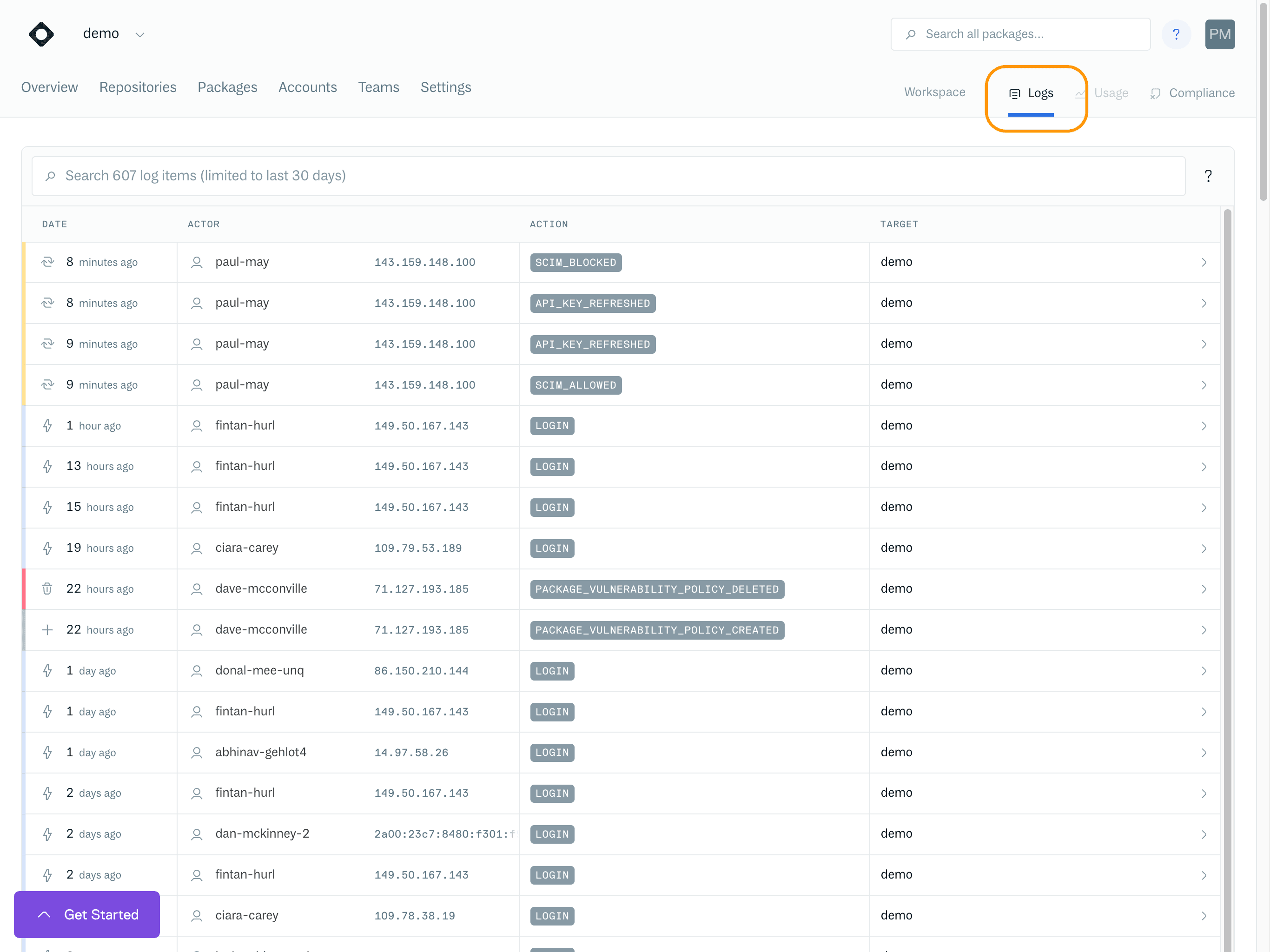 Audit Logs