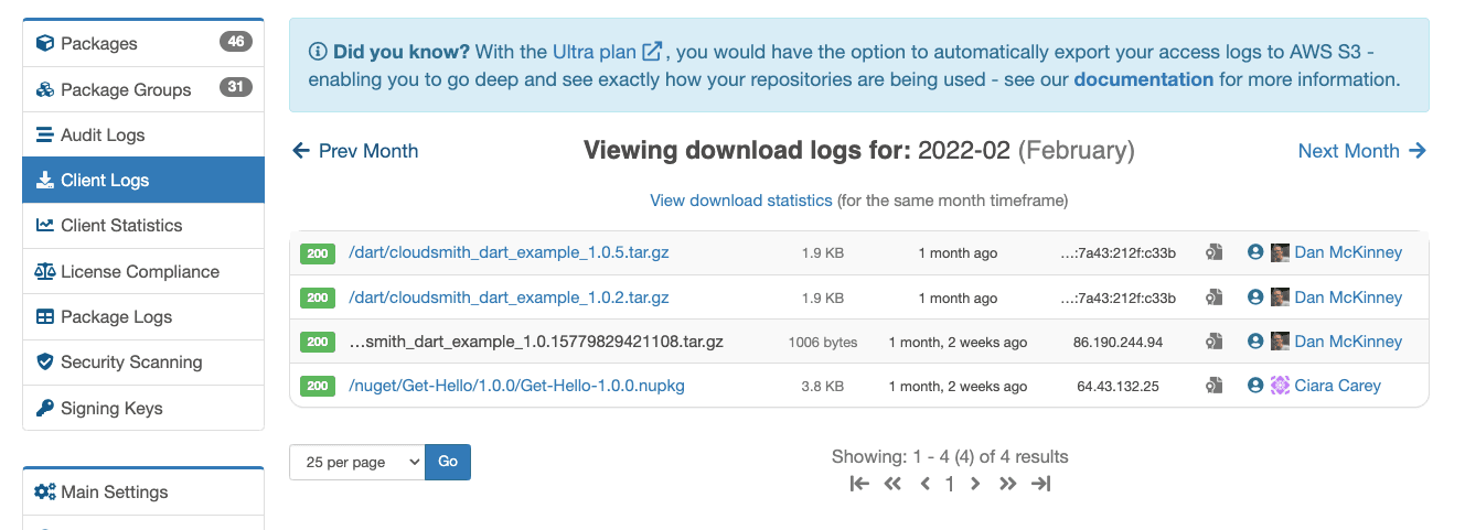 Download Logs