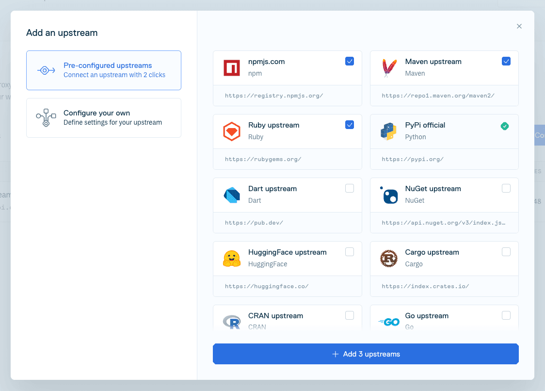 Create Upstream Quick