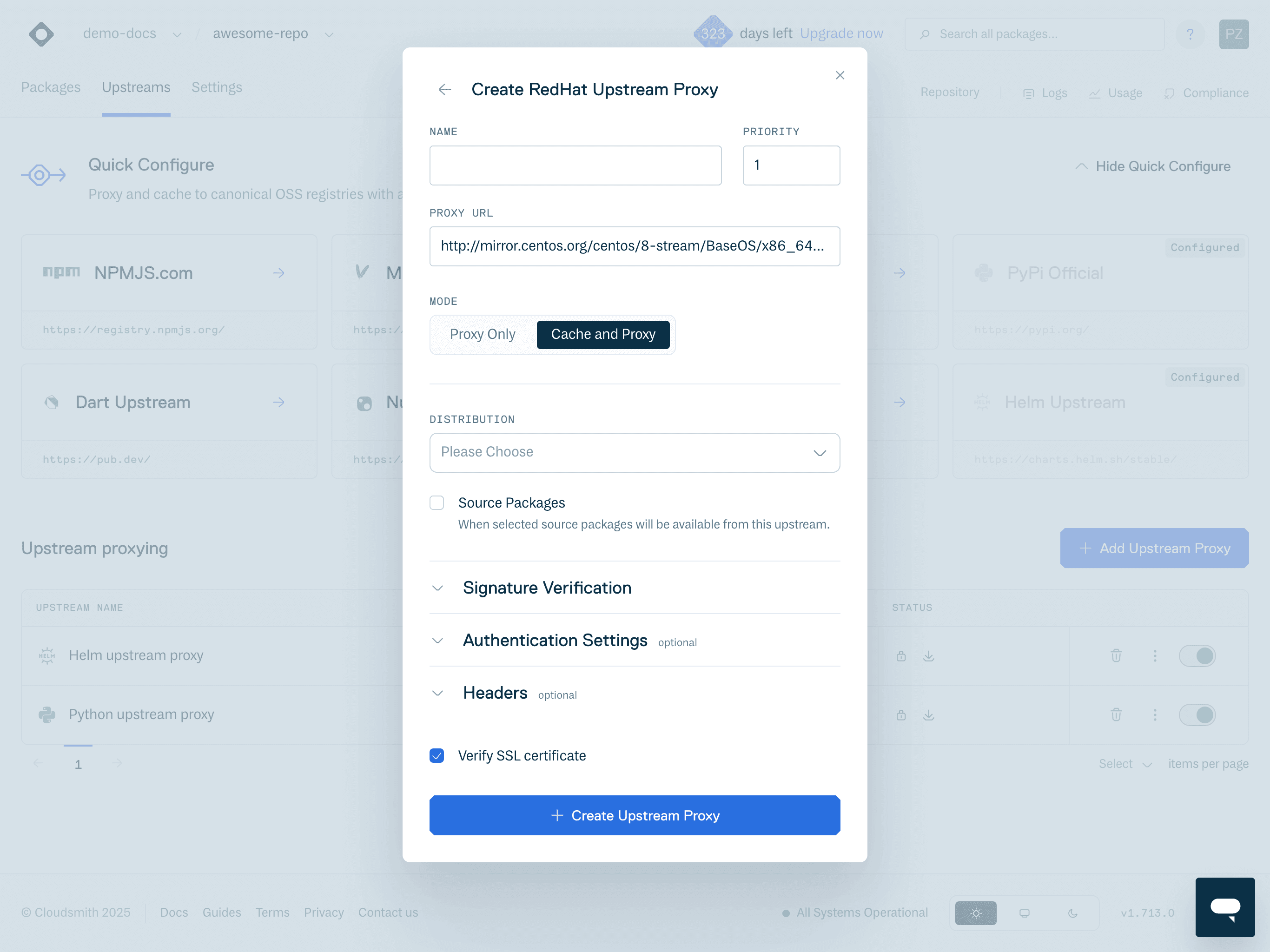 Create RedHat Upstream Form